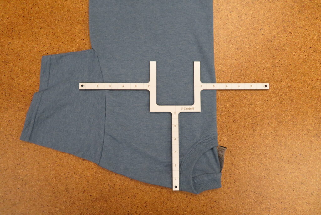 U-Centerit on Folded Shirt